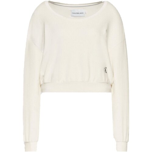Textiel Dames Sweaters / Sweatshirts Calvin Klein Jeans J20J217743 Wit