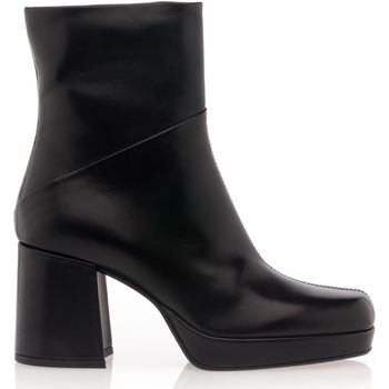 Schoenen Dames Enkellaarzen Nuit Platine Boots / laarzen vrouw zwart Zwart