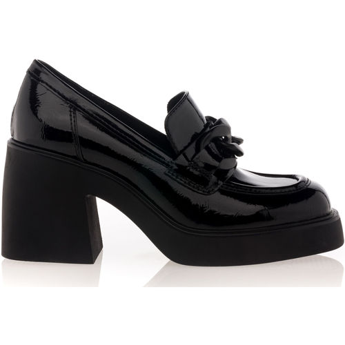 Schoenen Dames Mocassins Vinyl Shoes Loafers / boot schoen vrouw zwart Zwart