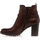 Schoenen Dames Enkellaarzen Women Office Boots / laarzen vrouw bruin Brown
