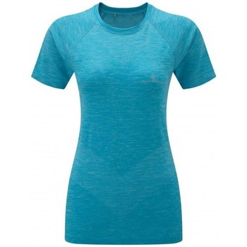 Textiel Dames T-shirts korte mouwen Ronhill Infinity Spacedye SS Tee Turquoise