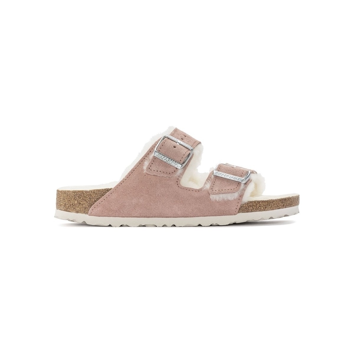 Schoenen Dames Sandalen / Open schoenen Birkenstock Arizona Shearling 1023258 Narrow - Pink Clay Roze