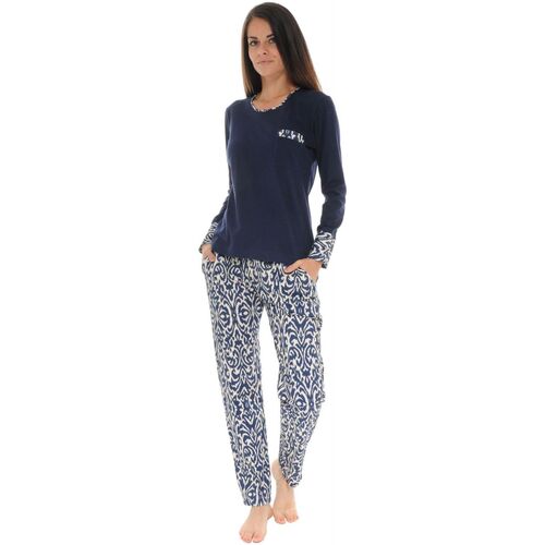 Textiel Dames Pyjama's / nachthemden Pilus TELIA Blauw