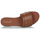Schoenen Dames Leren slippers Lauren Ralph Lauren ANDEE-SANDALS-FLAT SANDAL Cognac