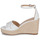 Schoenen Dames Sandalen / Open schoenen Lauren Ralph Lauren HAANA-ESPADRILLES-WEDGE Wit