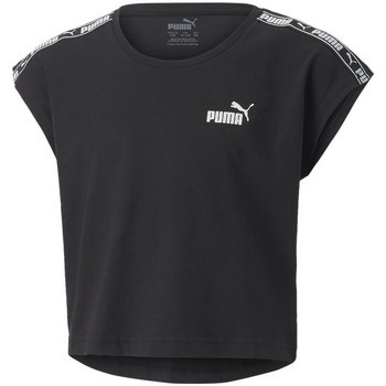 Textiel Kinderen T-shirts korte mouwen Puma  Zwart
