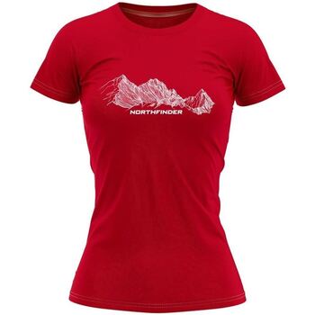 Textiel Dames T-shirts & Polo’s Northfinder Kenia TR-4819OR, Rood Other