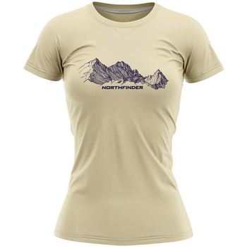 Textiel Dames T-shirts & Polo’s Northfinder Kenia TR-4819OR, strogeel Geel