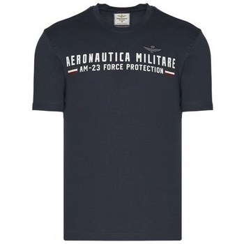 Textiel Heren T-shirts korte mouwen Aeronautica Militare TS1942J53808331 Bleu marine