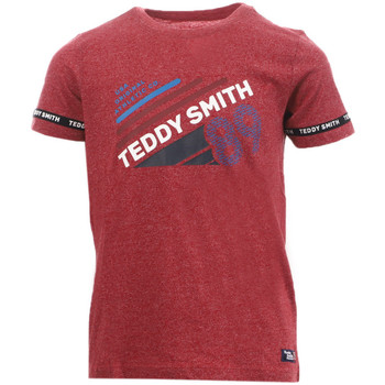 Textiel Jongens T-shirts korte mouwen Teddy Smith  Rood