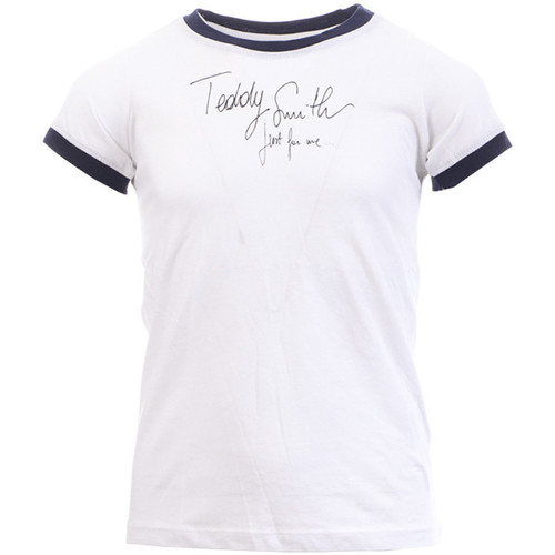 Textiel Meisjes T-shirts & Polo’s Teddy Smith  Wit