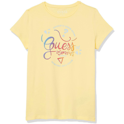 Textiel Meisjes T-shirts & Polo’s Guess  Geel
