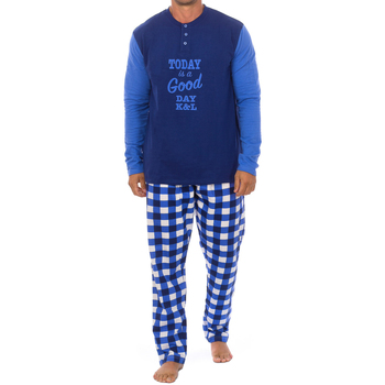 Textiel Heren Pyjama's / nachthemden Kisses And Love KL130149 Blauw