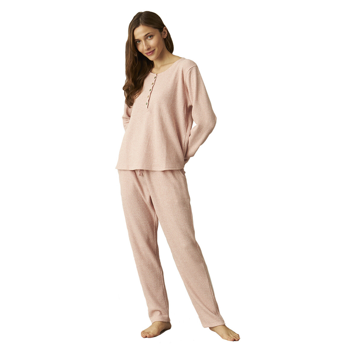 Textiel Dames Pyjama's / nachthemden J&j Brothers JJBCP1901 Roze