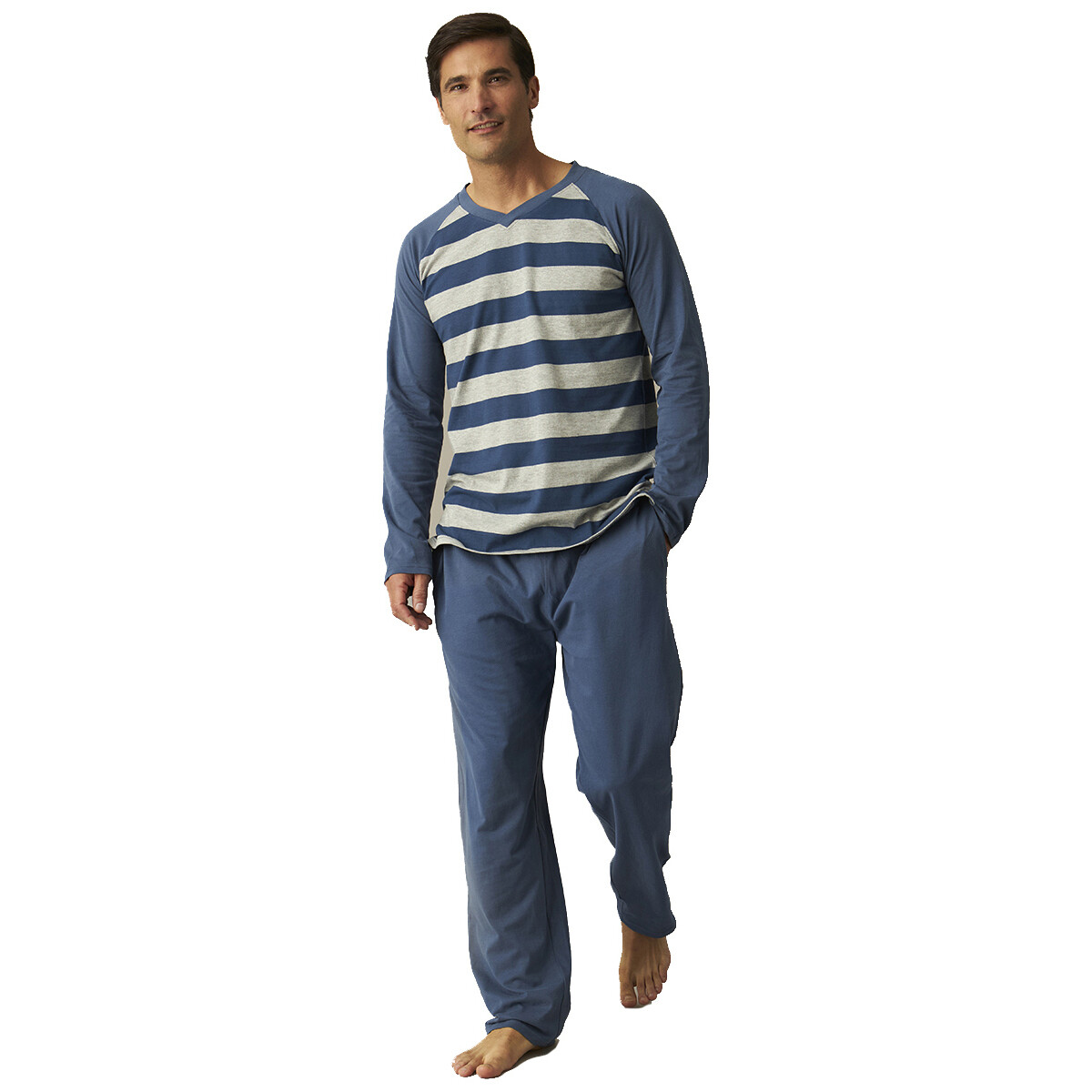Textiel Heren Pyjama's / nachthemden J&j Brothers JJBCP5800 Blauw