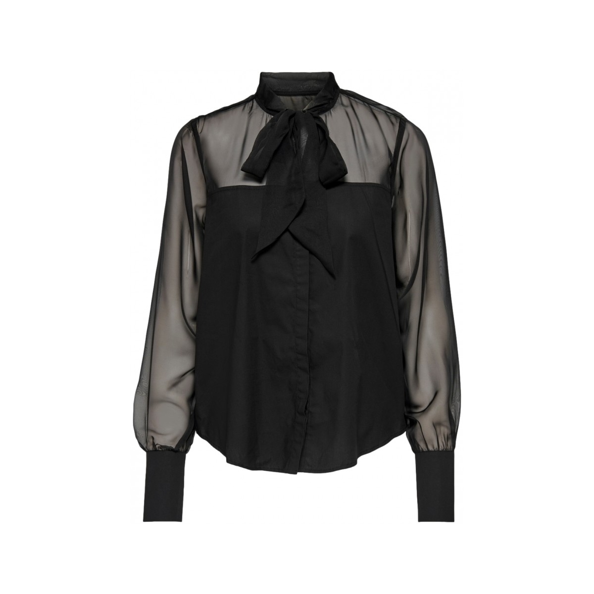 Textiel Dames Tops / Blousjes La Strada shirt Costel L/S- Black Zwart