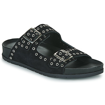 Schoenen Dames Leren slippers L'Atelier Tropézien CHV100-BLACK Zwart