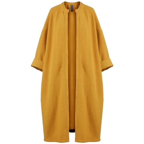 Textiel Dames Mantel jassen Wendy Trendy Coat 110880 - Mustard Geel