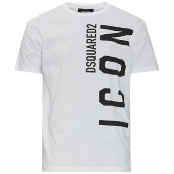 Textiel Heren T-shirts & Polo’s Dsquared T SHIRT DSQUARED ICON S79GC0044 Wit