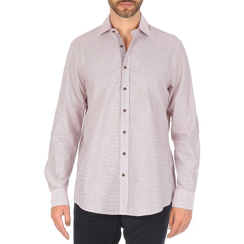 Textiel Heren Overhemden lange mouwen Hackett MULTI MINI GRID CHECK Multicolour