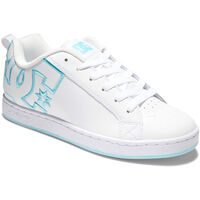 Schoenen Dames Sneakers DC Shoes Court graffik 300678 WHITE/WHITE/BLUE (XWWB) Wit