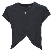 Textiel Dames T-shirts korte mouwen Converse STAR CHEVRON TWIST Zwart