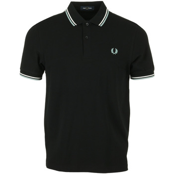 Textiel Heren T-shirts & Polo’s Fred Perry Twin Tipped Shirt Zwart