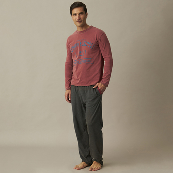 Textiel Heren Pyjama's / nachthemden J And J Brothers JJBCP5202 Rood