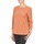 Textiel Dames T-shirts met lange mouwen Color Block 3214723 Corail