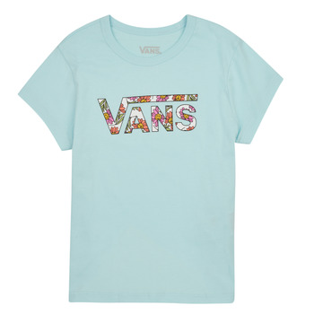 Textiel Meisjes T-shirts korte mouwen Vans ELEVATED FLORAL FILL MINI Blauw / Glow
