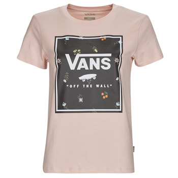 Textiel Dames T-shirts korte mouwen Vans MICRO DITSY BOX FILL Roze