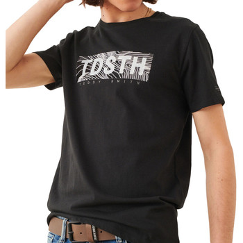 Textiel Dames T-shirts & Polo’s Teddy Smith  Zwart