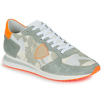 Schoenen Heren Lage sneakers Philippe Model TRPX LOW MAN Camouflage / Kaki / Orange