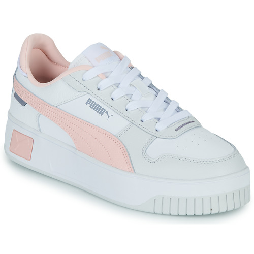 Schoenen Dames Lage sneakers Puma CARINA Wit / Roze