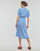 Textiel Dames Lange jurken Vero Moda VMBUMPY SS CALF SHIRT DRESS NOOS Blauw / Blc