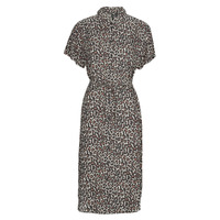 Textiel Dames Lange jurken Vero Moda VMBUMPY SS CALF SHIRT DRESS NOOS Leopard