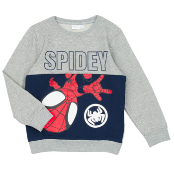 Textiel Jongens Sweaters / Sweatshirts Name it NMMJUBI SPIDEY SWEAT UNB MAR Grijs