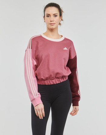 Textiel Dames Sweaters / Sweatshirts Adidas Sportswear 3S CR SWT Bordeaux / Roze