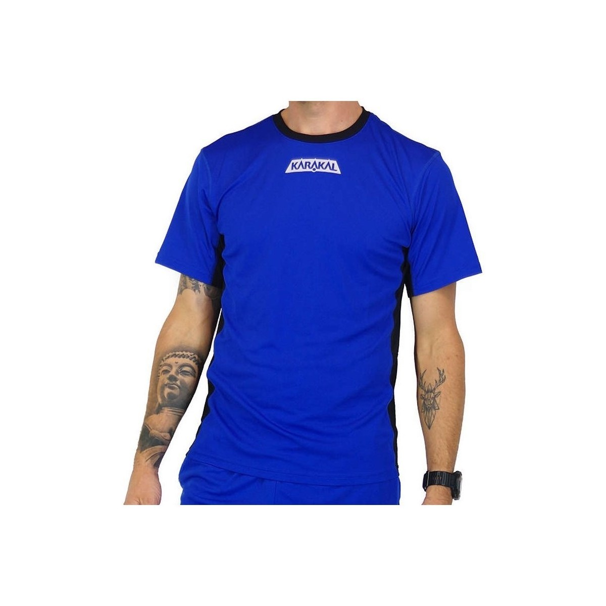 Textiel Heren T-shirts korte mouwen Karakal Pro Tour Tee Blauw