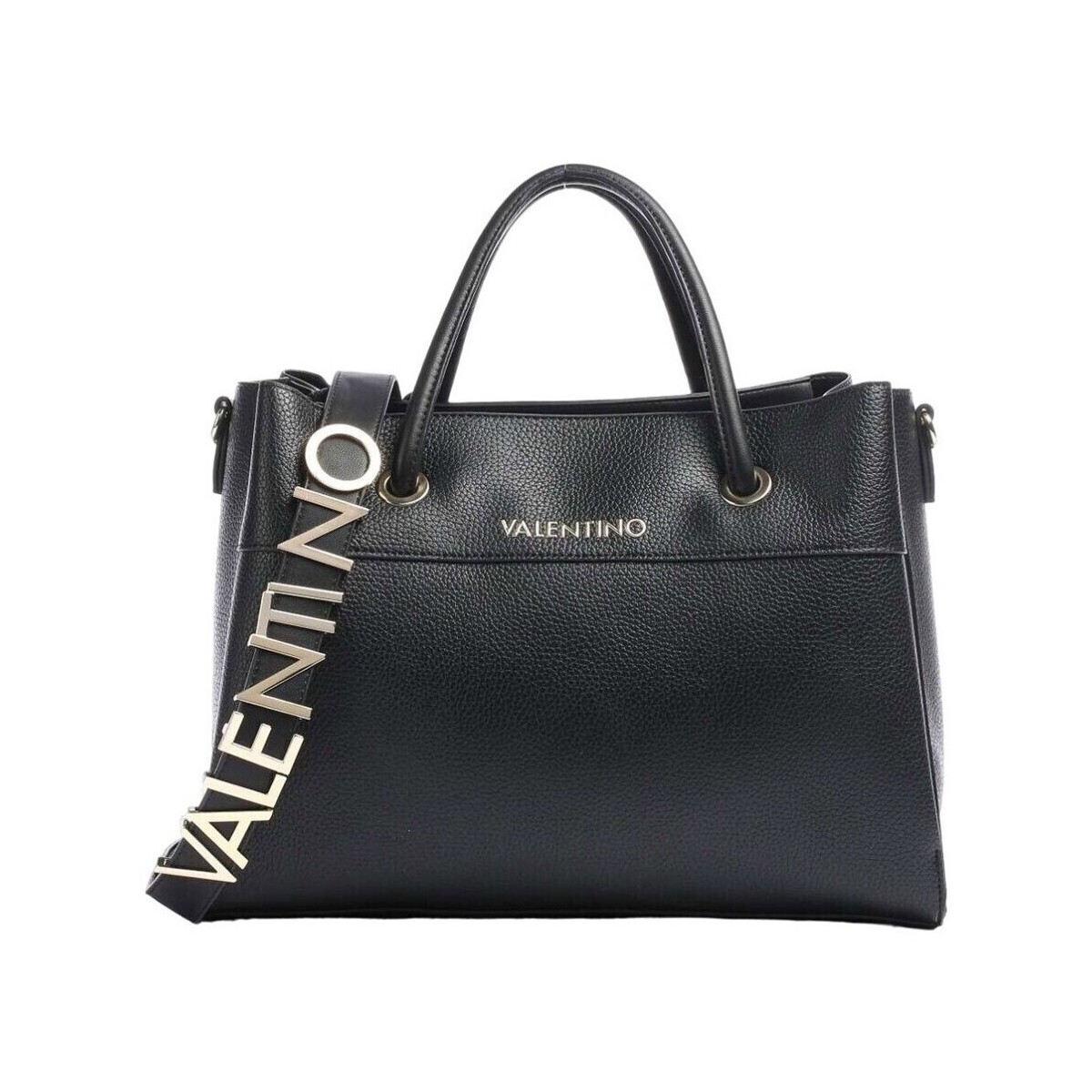 Tassen Dames Handtassen kort hengsel Valentino Handbags VBS5A802 001 Zwart