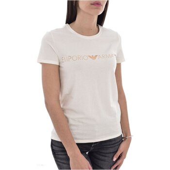 Textiel Dames T-shirts & Polo’s Emporio Armani 164272 2F225 Wit