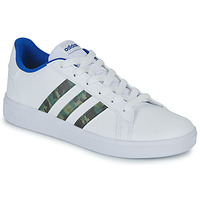 Schoenen Jongens Lage sneakers Adidas Sportswear GRAND COURT 2.0 K Wit / Blauw / Camouflage