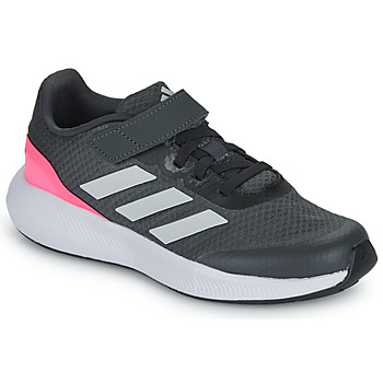 Schoenen Meisjes Running / trail Adidas Sportswear RUNFALCON 3.0 EL K Grijs / Roze