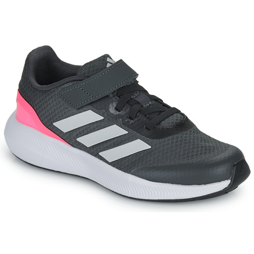Schoenen Meisjes Running / trail Adidas Sportswear RUNFALCON 3.0 EL K Grijs / Roze