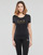 Textiel Dames T-shirts korte mouwen Emporio Armani EA7 8NTT67-TJDQZ Zwart / Goud