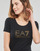 Textiel Dames T-shirts korte mouwen Emporio Armani EA7 8NTT67-TJDQZ Zwart / Goud