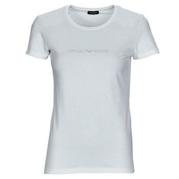 Textiel Dames T-shirts korte mouwen Emporio Armani T-SHIRT CREW NECK Wit