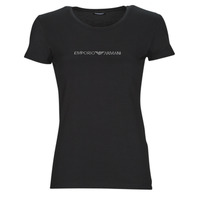 Textiel Dames T-shirts korte mouwen Emporio Armani T-SHIRT CREW NECK Zwart