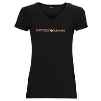 Textiel Dames T-shirts korte mouwen Emporio Armani T-SHIRT Zwart