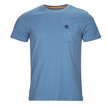 Textiel Heren T-shirts korte mouwen Timberland SS Dunstan River Pocket Tee Slim Blauw